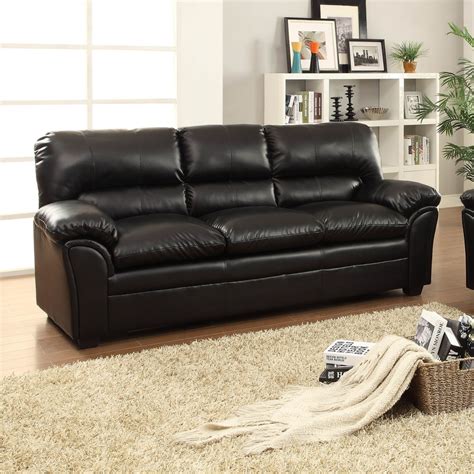 synthetic leather couch